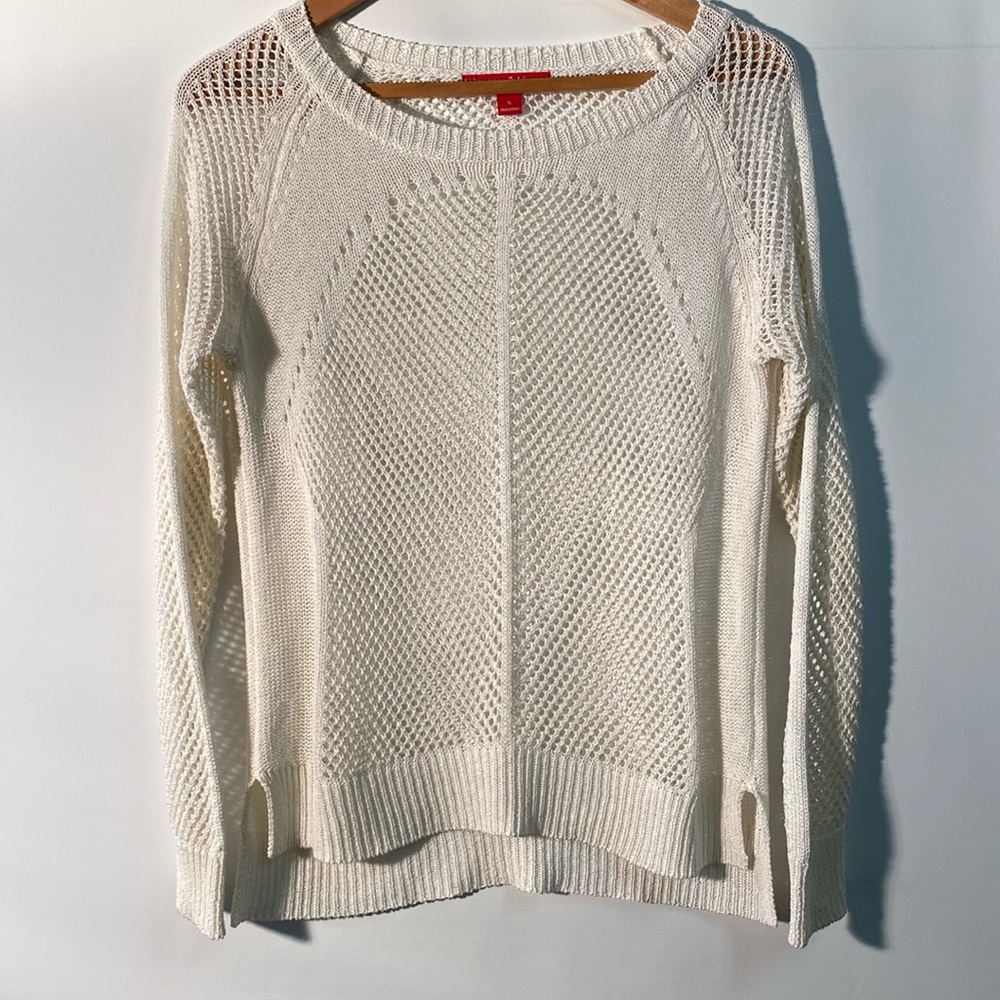 Krimson Klover Ivory Knit Sweater